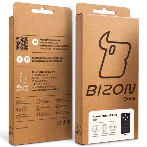 Pancerne etui Bizon Case Tur do Honor Magic8 Lite czarne