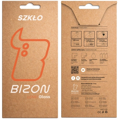 Szkło na aparat Bizon Glass Lens do Oppo Reno 15 Pro [2 PACK]