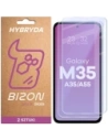 Elastyczne szkło hybrydowe Bizon Glass Mule Duo do Samsung Galaxy M35 5G / A35 5G / A55 5G [2 PACK]