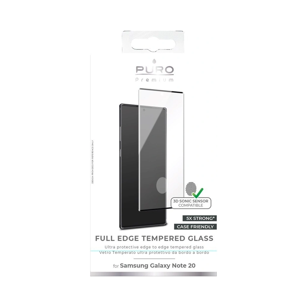 Hurtownia GSM - Sklo tvrzené PURO Frame Tempered Glass Samsung Galaxy Note 20 (černý rámeček) - PUR328BLK - {ean13} - Hurt