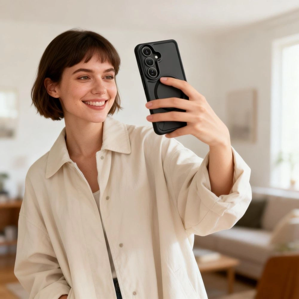 Etui Tech-Protect MagRack MagSafe do Samsung Galaxy S26+ Plus Matte Black