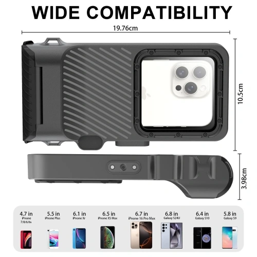 Etui Tech-Protect IPX8 Pro Universal Diving Waterproof Case Black