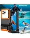 Etui Tech-Protect IPX8 Pro Universal Diving Waterproof Case Black/orange