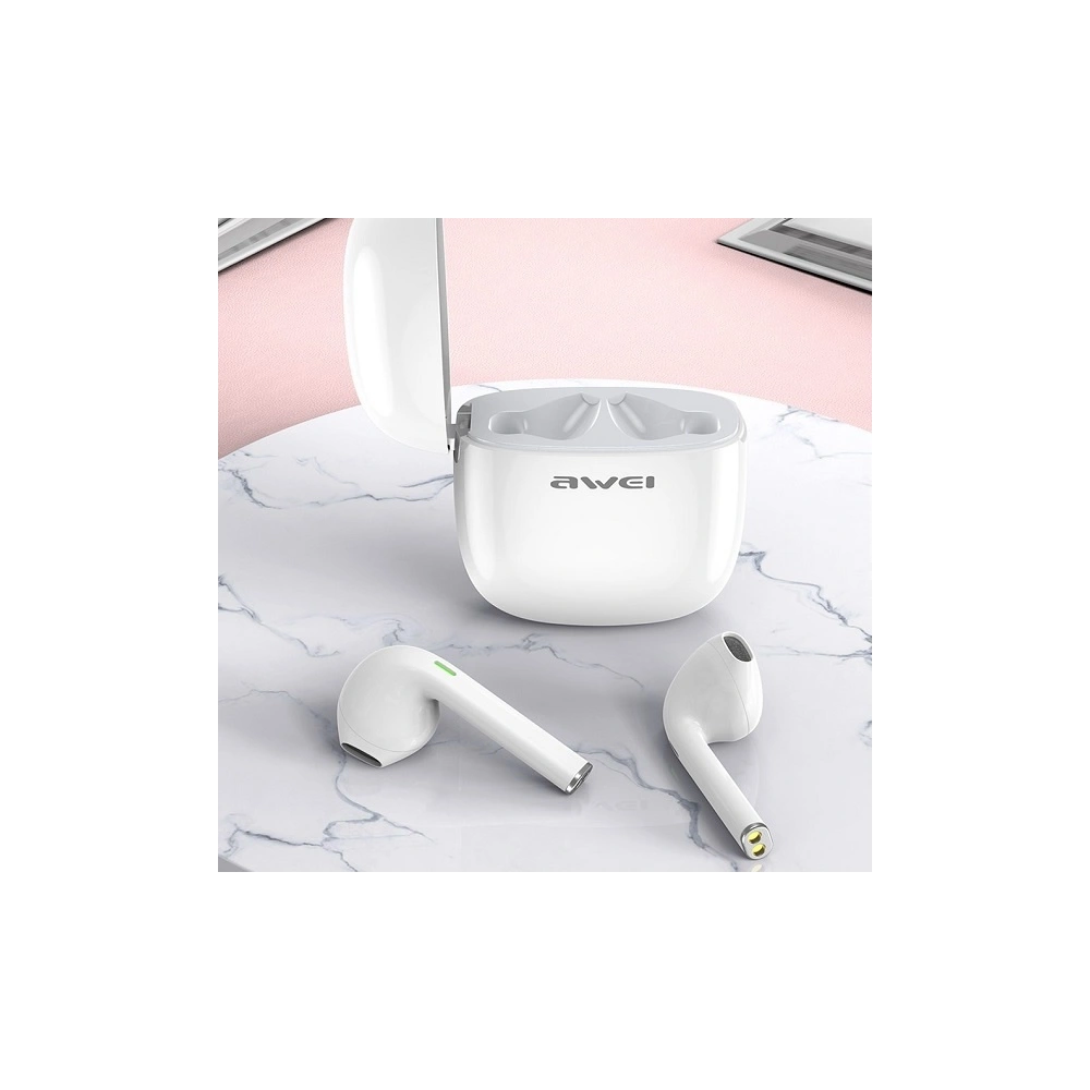 Wholesale AWEI Wireless In-Ear Earphones Bluetooth 5.0 T28 TWS white - AWEI050WHT - {ean13} - Hurt