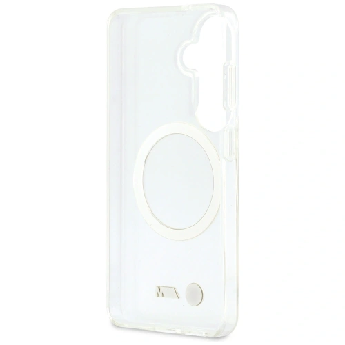Etui BMW IML Shockproof Metal Logo MagSafe do Samsung Galaxy S26 przezroczysty