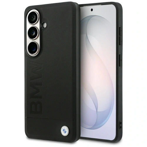 Etui BMW Leather Hot Stamp MagSafe do Samsung Galaxy S26 Plus czarny