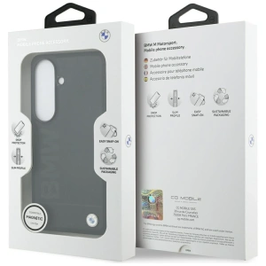 Etui BMW Leather Hot Stamp MagSafe do Samsung Galaxy S26 Plus czarny