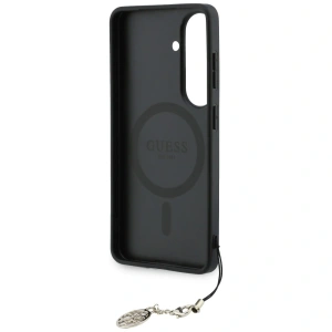 Etui Guess 4G Classic Logo Charm MagSafe do Samsung Galaxy S26 brązowy