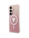 Etui Guess IML Gradient Triangle MagSafe do Samsung Galaxy S26 różowy