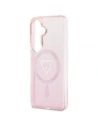 Etui Guess IML Gradient Triangle MagSafe do Samsung Galaxy S26 różowy