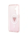 Etui Guess IML Gradient Triangle MagSafe do Samsung Galaxy S26 różowy