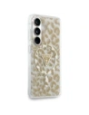 Etui Guess IML Leopard Print Triangle MagSafe do Samsung Galaxy S26 brązowy