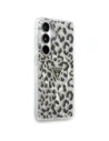 Etui Guess IML Leopard Print Triangle MagSafe do Samsung Galaxy S26 czarny