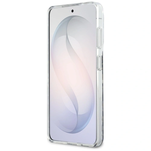 Etui Guess IML Leopard Print Triangle MagSafe do Samsung Galaxy S26 czarny