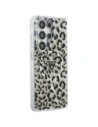Etui Guess IML Leopard Print Triangle MagSafe do Samsung Galaxy S26 Ultra czarny
