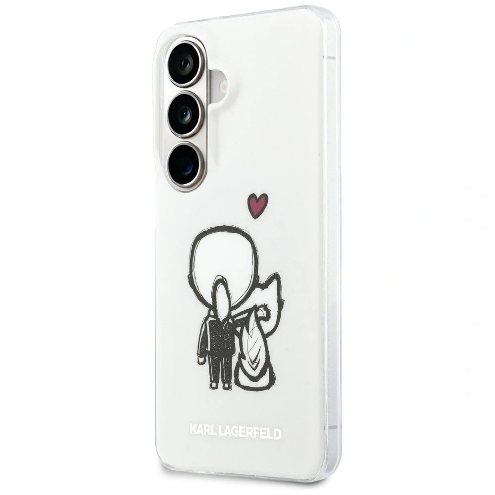 Etui Karl Lagerfeld IML Karl&Choupette MagSafe do Samsung Galaxy S26 przezroczysty