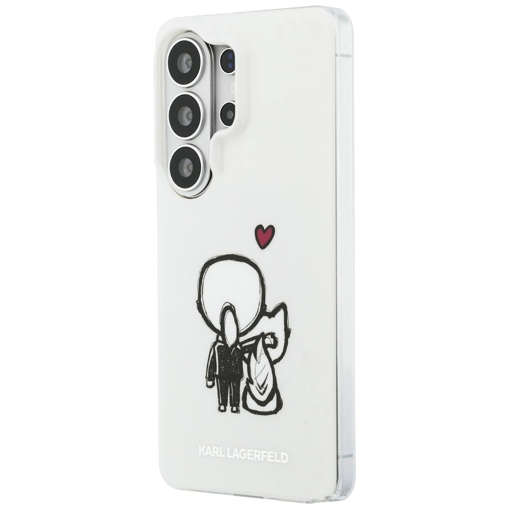 Etui Karl Lagerfeld IML Karl&Choupette MagSafe do Samsung Galaxy S26 Ultra przezroczysty