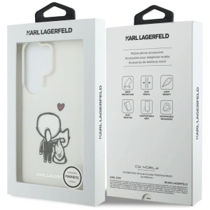Etui Karl Lagerfeld IML Karl&Choupette MagSafe do Samsung Galaxy S26 Ultra przezroczysty