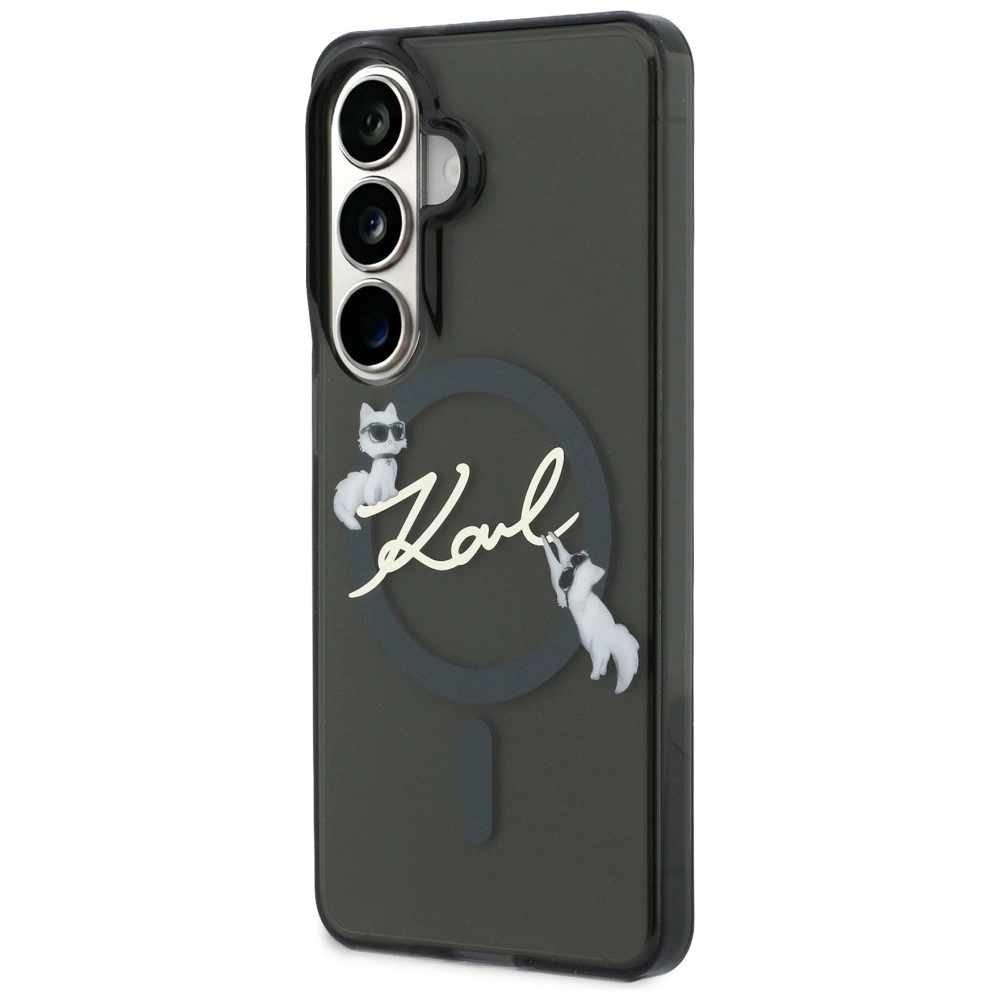 Etui Karl Lagerfeld IML KC Script MagSafe do Samsung Galaxy S26 czarny