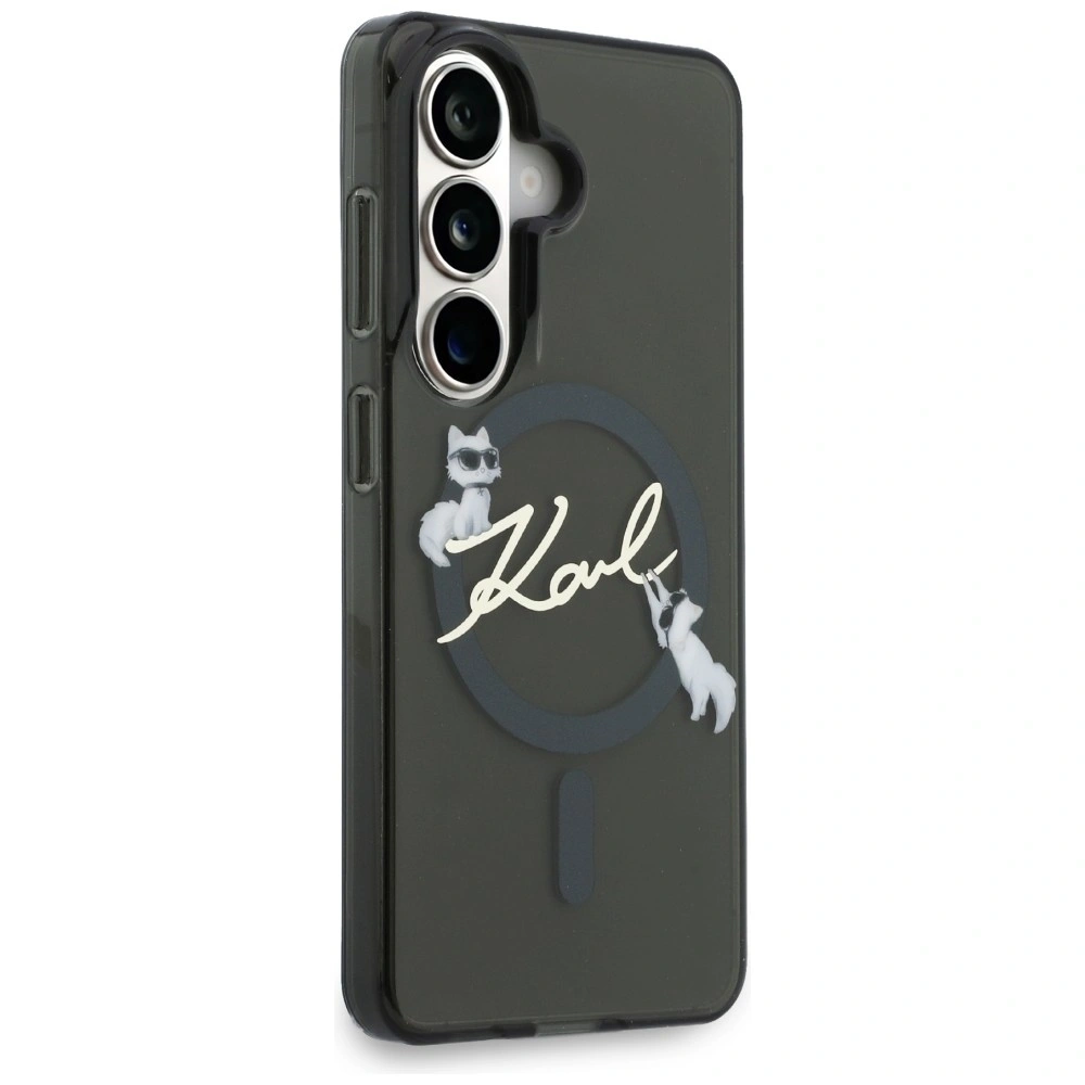 Etui Karl Lagerfeld IML KC Script MagSafe do Samsung Galaxy S26 czarny