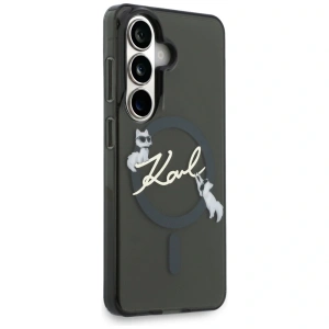 Etui Karl Lagerfeld IML KC Script MagSafe do Samsung Galaxy S26 Plus czarny