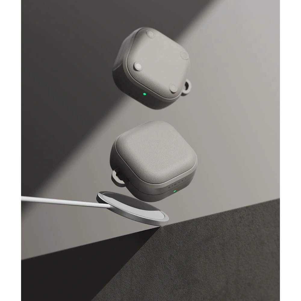 Etui Ringke Onyx Magnetic MagSafe do Samsung Galaxy Buds 4 / 4 Pro Warm Grey