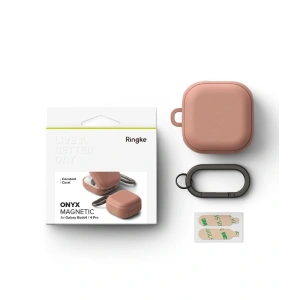Etui Ringke Onyx Magnetic MagSafe do Samsung Galaxy Buds 4 / 4 Pro Constant Coral