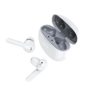 AWEI sluchátka Bluetooth 5.0 T15 TWS + dokovací stanice bílá/bílá