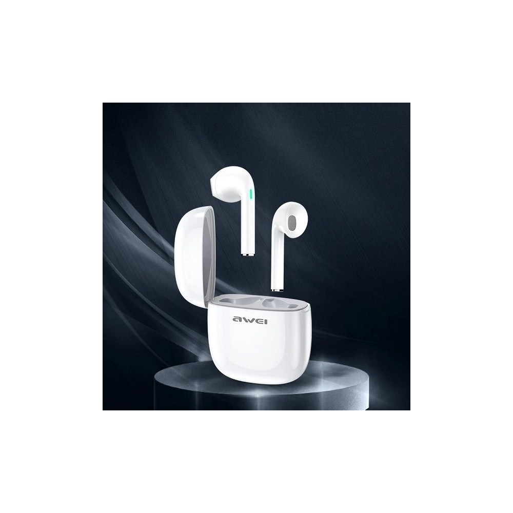 Hurtownia GSM - AWEI sluchátka Bluetooth 5.0 T28 TWS + dokovací stanice bílá/white - AWEI050WHT - {ean13} - Hurt
