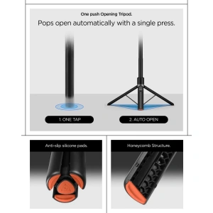 Selfie Stick Spigen S581W MagSafe Bluetooth Tripod Black