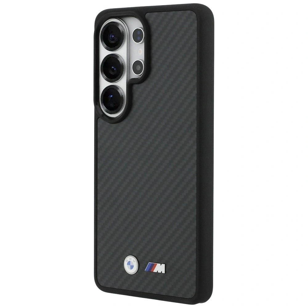 Etui BMW M Kevlar Logo MagSafe do Samsung Galaxy S26 Ultra czarny