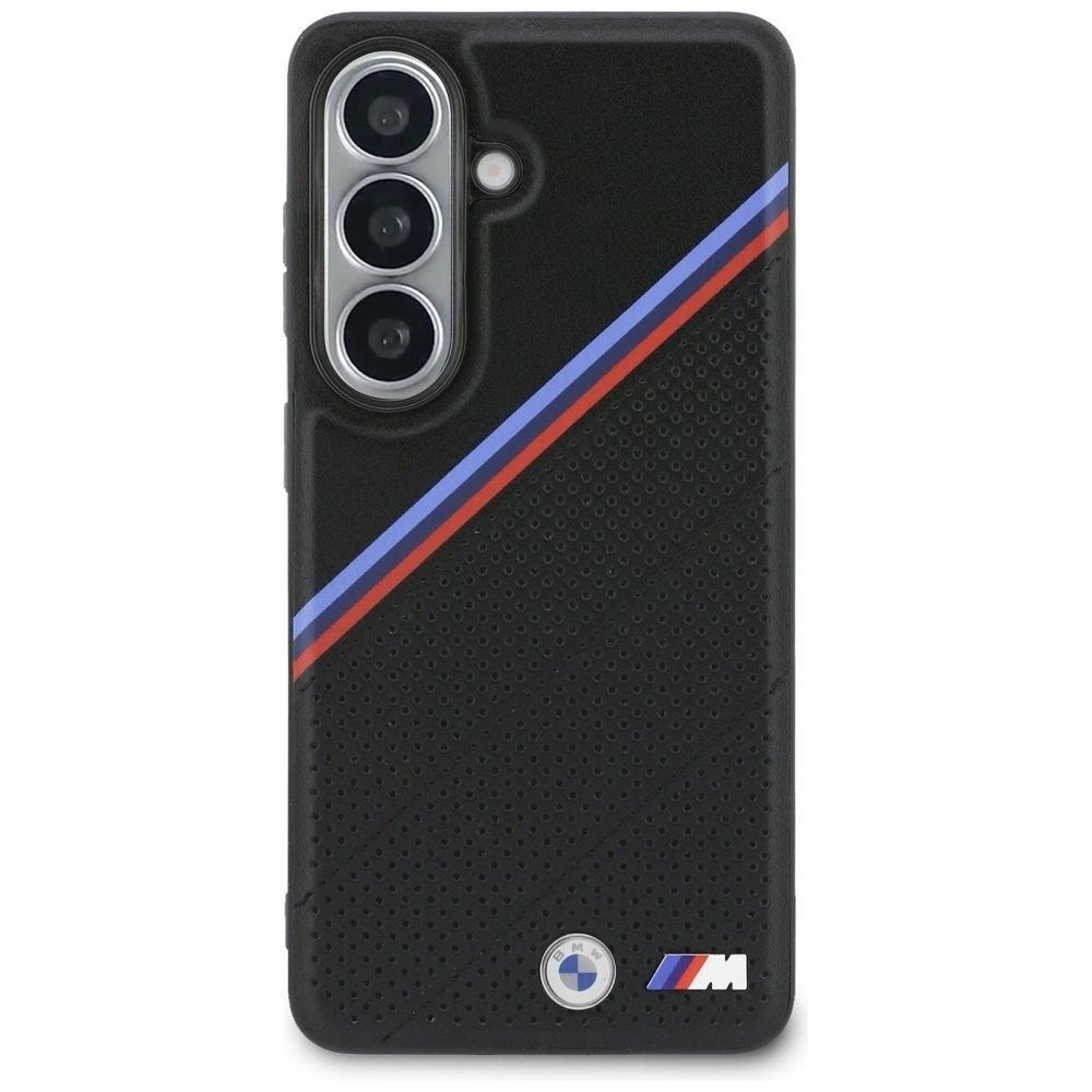 Etui BMW Tricolor Metal Logo MagSafe do Samsung Galaxy S26 czarny