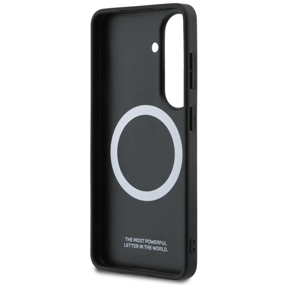 Etui BMW Tricolor Metal Logo MagSafe do Samsung Galaxy S26 czarny