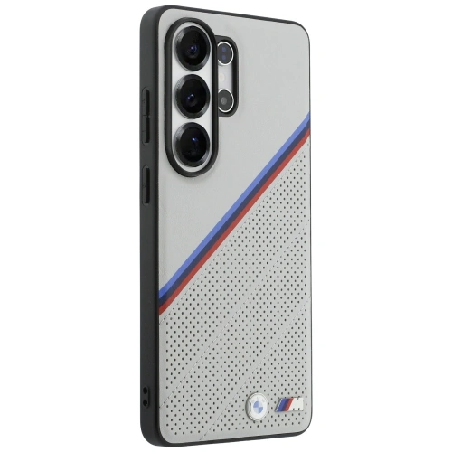 Etui BMW Tricolor Metal Logo MagSafe do Samsung Galaxy S26 Ultra szary