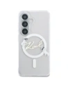 Etui Karl Lagerfeld IML KC Script MagSafe do Samsung Galaxy S26 Plus przezroczysty