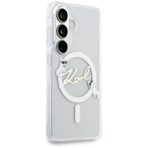 Etui Karl Lagerfeld IML KC Script MagSafe do Samsung Galaxy S26 Plus przezroczysty