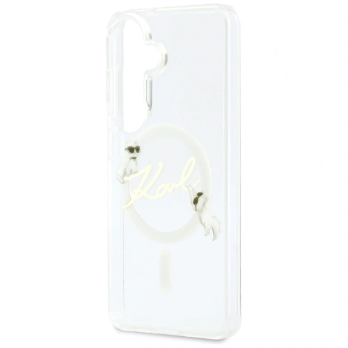 Etui Karl Lagerfeld IML KC Script MagSafe do Samsung Galaxy S26 przezroczysty
