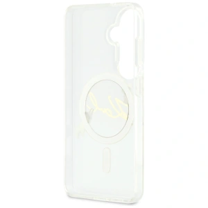 Etui Karl Lagerfeld IML KC Script MagSafe do Samsung Galaxy S26 przezroczysty