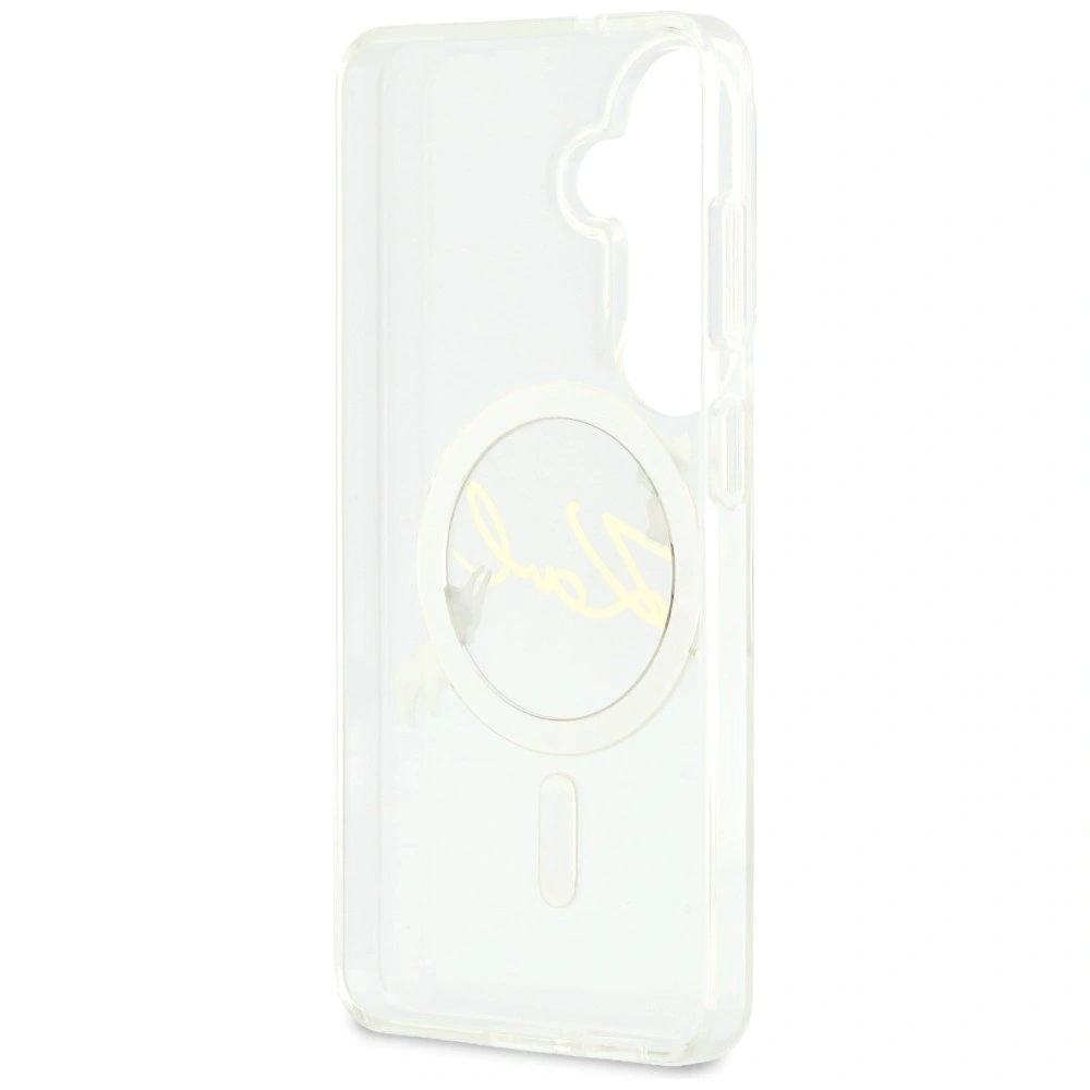 Etui Karl Lagerfeld IML KC Script MagSafe do Samsung Galaxy S26 przezroczysty