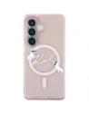 Etui Karl Lagerfeld IML KC Script MagSafe do Samsung Galaxy S26 różowy