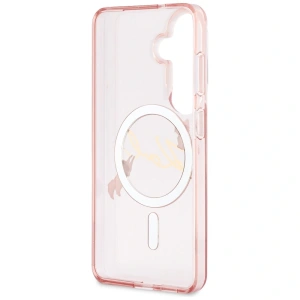 Etui Karl Lagerfeld IML KC Script MagSafe do Samsung Galaxy S26 różowy
