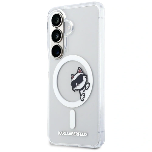 Etui Karl Lagerfeld IML Peekaboo Choupette MagSafe do Samsung Galaxy S26 przezroczysty