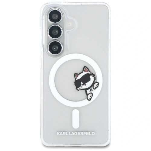 Etui Karl Lagerfeld IML Peekaboo Choupette MagSafe do Samsung Galaxy S26 przezroczysty