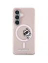 Etui Karl Lagerfeld IML Peekaboo Choupette MagSafe do Samsung Galaxy S26 różowy