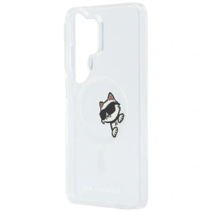 Etui Karl Lagerfeld IML Peekaboo Choupette MagSafe do Samsung Galaxy S26 Ultra przezroczysty