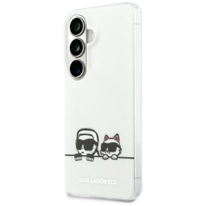 Etui Karl Lagerfeld IML Peekaboo Karl&Choupette MagSafe do Samsung Galaxy S26 Plus przezroczysty