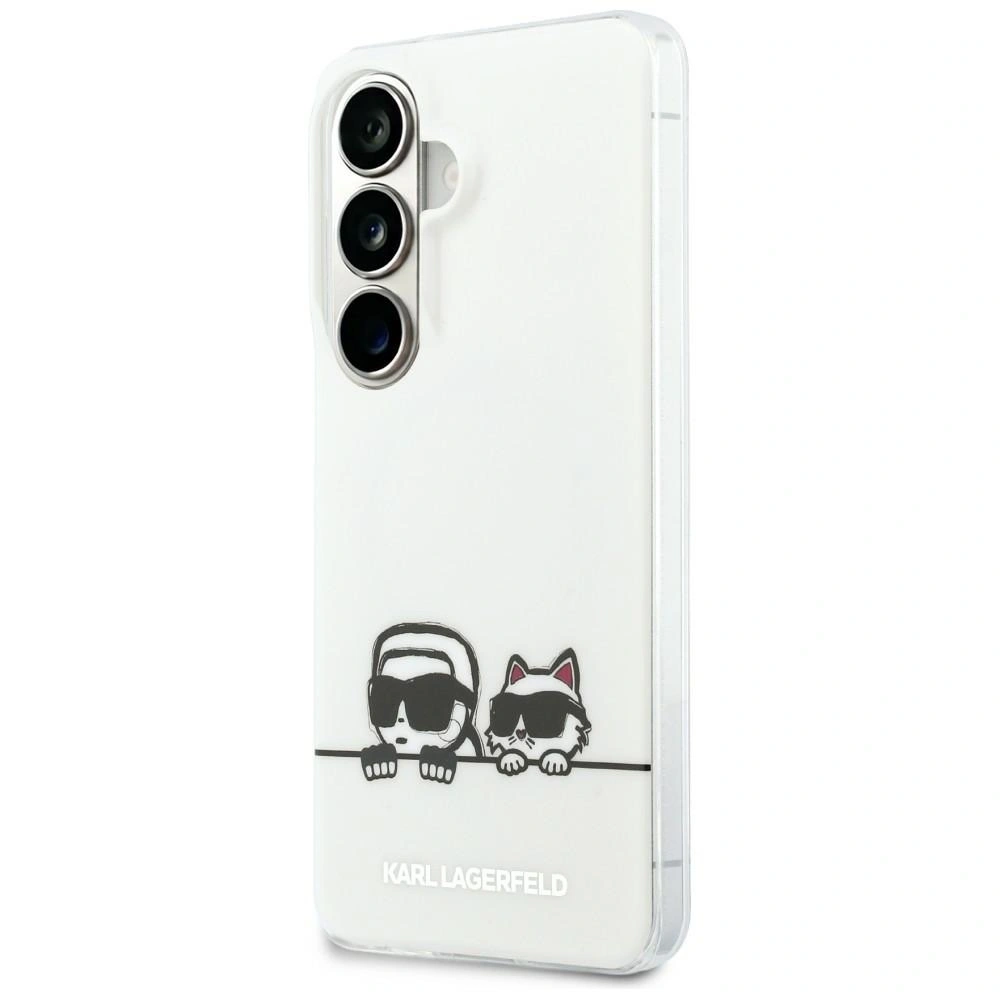 Etui Karl Lagerfeld IML Peekaboo Karl&Choupette MagSafe do Samsung Galaxy S26 Plus przezroczysty