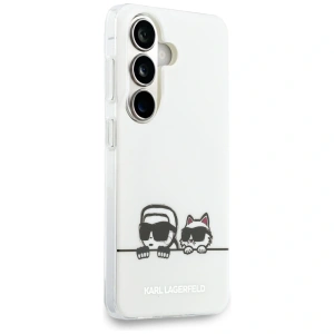Etui Karl Lagerfeld IML Peekaboo Karl&Choupette MagSafe do Samsung Galaxy S26 Plus przezroczysty