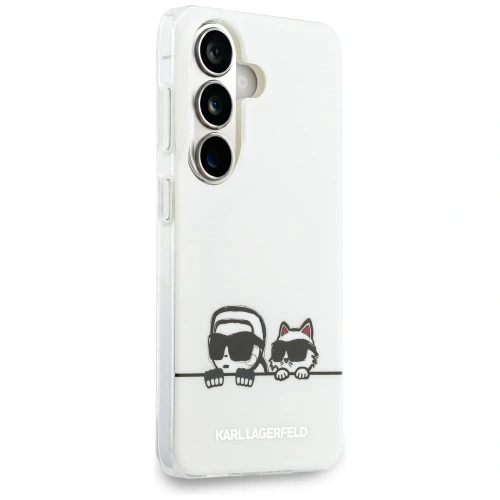Etui Karl Lagerfeld IML Peekaboo Karl&Choupette MagSafe do Samsung Galaxy S26 Plus przezroczysty