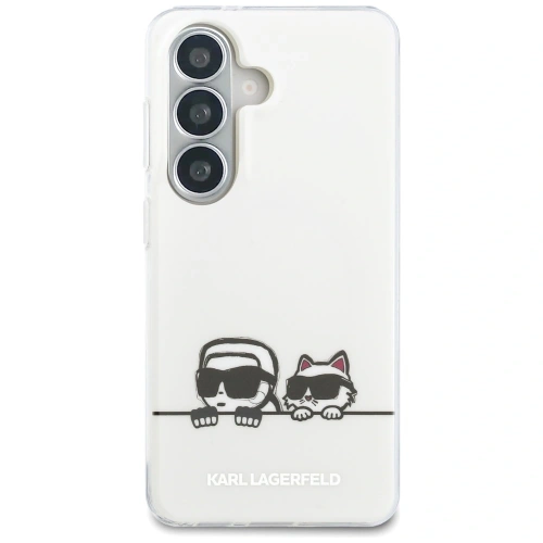 Etui Karl Lagerfeld IML Peekaboo Karl&Choupette MagSafe do Samsung Galaxy S26 przezroczysty
